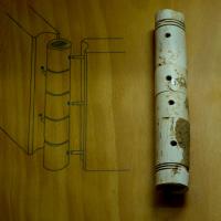Ruines ibériques d'Ullastret_objet cylindrique perforé en os de grand mammifère