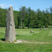 Västerås (comté de Västmanland)_Anundshog_Ancienne voie Erikgata_Pierre runique